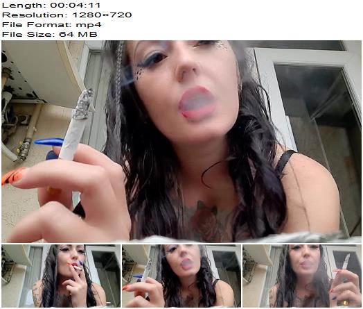 Dominatrix Nika  Smokes a Cigarette And Blows Smoke In Your Face preview