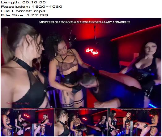 MahoganyQen  Three Mistreses Fuck One Beta Slut in Pillory  Mistress Glamorous and LadyAnnabelle666 preview