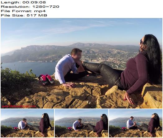 Mistress Ezada Sinn  Public foot massage with a view preview