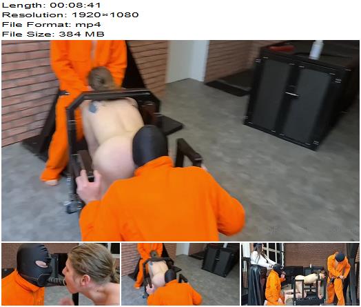 MistressKarino  Submissive slut fucked by 2 prisoners in a spit roast preview