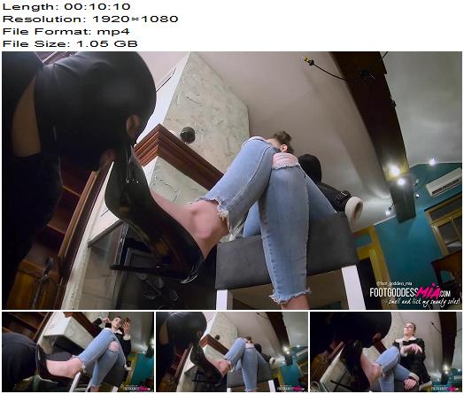 Foot Goddess Mia  Its cleaning time for my shoes and my feet  part 1 preview