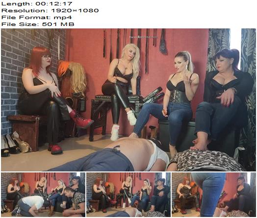 Goddess Andreea  Feet worship and socksjob with my girls and my slaves preview