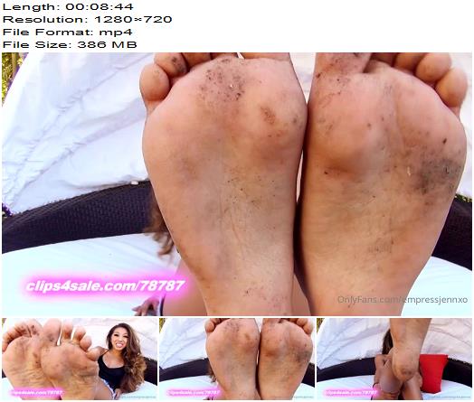 Empress Jennifer  empressjennxo  You want My filthy feet so bad lol preview