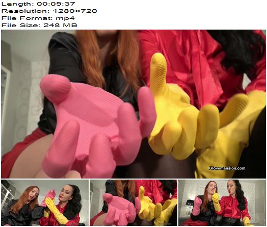 GloveMansion  Double Rubber Gloves JOI  Fetish Liza and Liz Rainbow preview