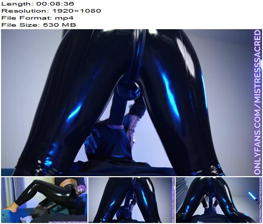 Mistress Sacred  BBC FaceFUCKING in Latex LEGGINGS preview