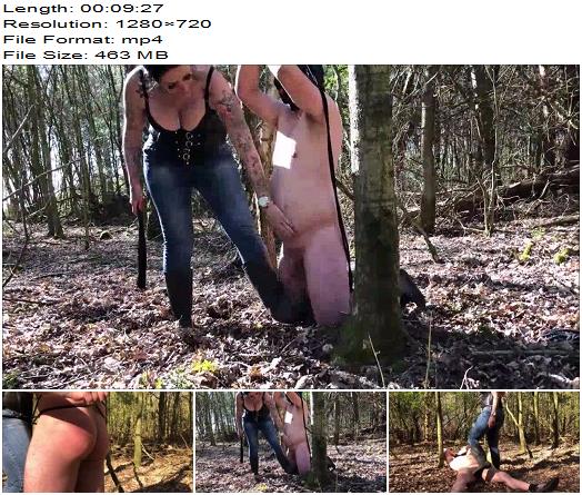 Slave training of the mistress in rubber boots preview
