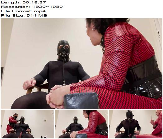 Domina Fire Bangkok Mistress CBT Edging Play With Inflatable Gag preview
