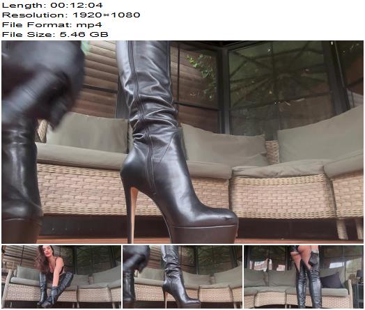 Gynarchy Goddess  Clean My Leather Boots POV preview