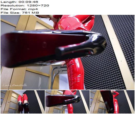 LadyAnnabelle666  ENG POV Lick my shiny shoes and worhip me in red catsuit preview