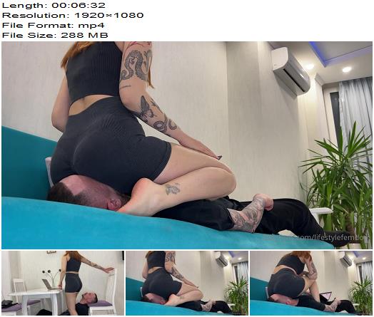 Lifestyle Femdom  Goddess Kira  I Dont Like To Sit On Cold Or Dusty Chairs And SofasSo I Prefer To Use My Slaves Face preview