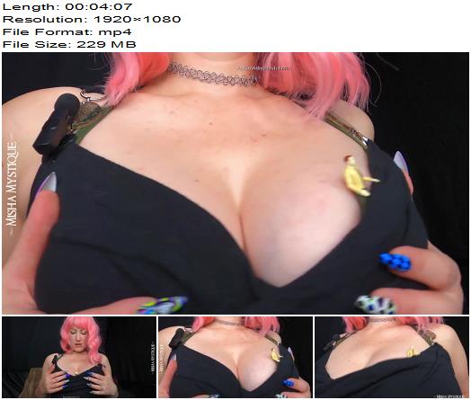 Misha Mystique  Giantess Cleavage Squeeze Big Natural Tits preview