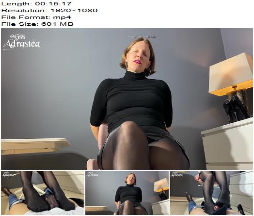 Miss Adrastea  Geiler fieser Pantyhose Footjob  Hot mean Pantyhose Footjob preview