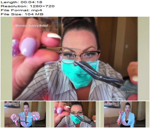 Mistress Ashley Rebel  Castrated by HOT Physician preview