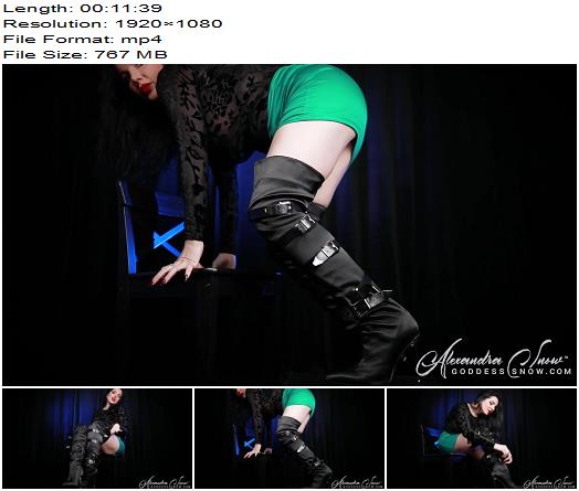 Goddess Alexandra Snow  Satin Boot Seduction preview