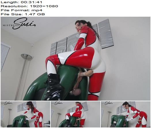 Mistress Susi aka Rubber Lady  Strapless Strapon Christmas Webcamshow P2 German and English preview