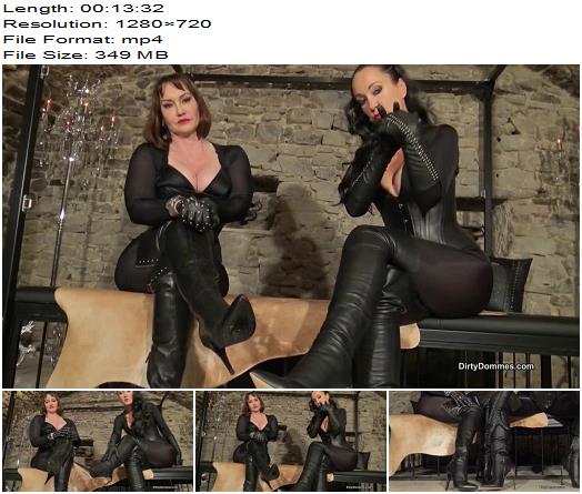 Queens of Kink  Double Boot Worship And JOI  Fetish Liza and Miss Miranda preview