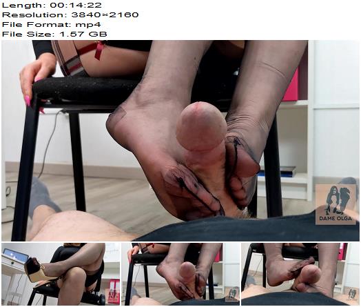 Dame Olga  395 Your English Teacher Cannot Help but Shaking Her Nylon Feet in RHT Stockings preview