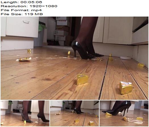 FemdomAustria  Crushing Food In The Kitchen With High Heels preview