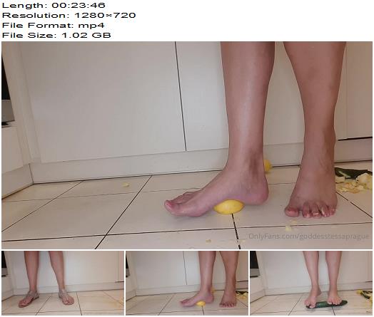 Goddess Tessa  45 Size Feet Goddess  My Big 45size Feet Crush Fruit preview