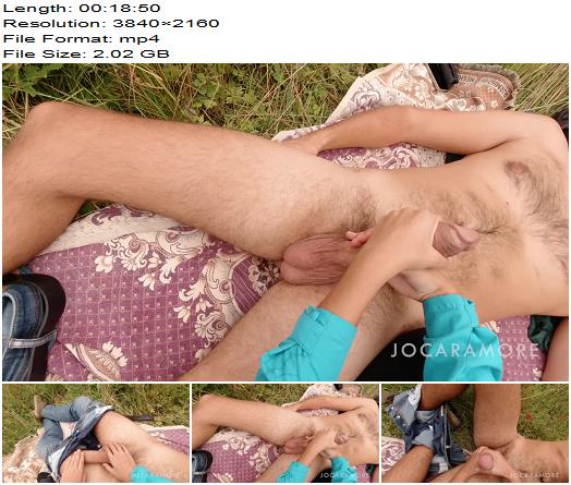 JOCARAMORE Outdoor handjob from a female POV preview