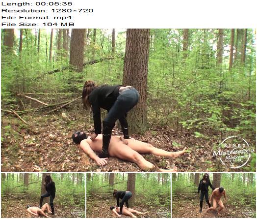 KinkyMistresses  Mistress Candy  CBT Session In The Woods preview
