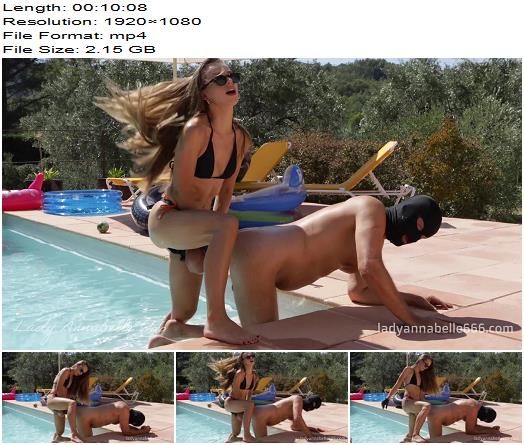 LadyAnnabelle666  DEEP PEGGING ON THE SWIMMING POOL preview