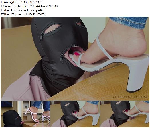 Mistress Enola  Crushed Tongue  Full weight tongue crushing and dirty sandals licking preview