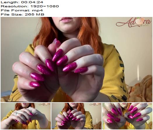 Adora bell  Pink Glittery Nails and Lotioned Hands preview