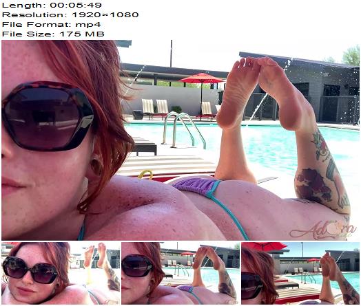 Adora bell  Public Pool Foot worship preview