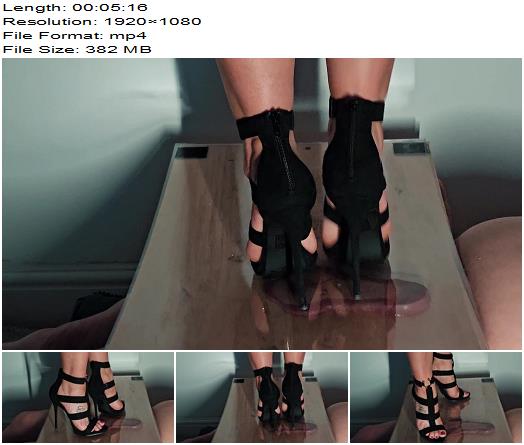 Ambers Trample Palace  Plexi Glass Trample Black Strappy Heels preview