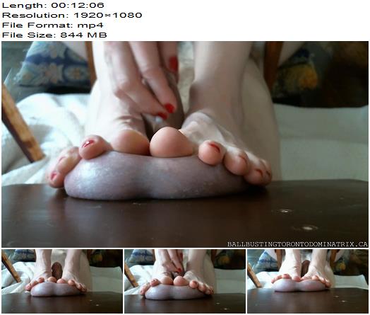 Bastienne Cross  Barefoot Trampling His Blue Balls Flat preview