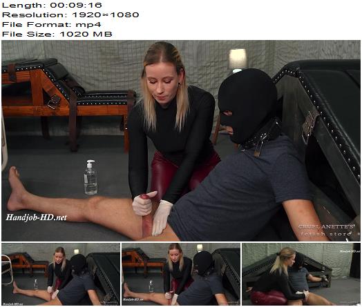 Cruel Anette  Cuffed slave jerked and punished preview