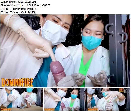 Domina Fire  2 Sadistic Nurses Finger Sounding Slave preview