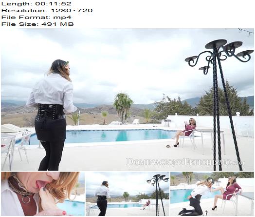 Dominaciony Fetichismo  Domina Ghalia  the pool and the sissy servant preview