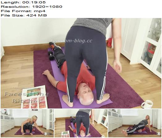 Facesitting Bitches  Athena smothers in yoga pants preview