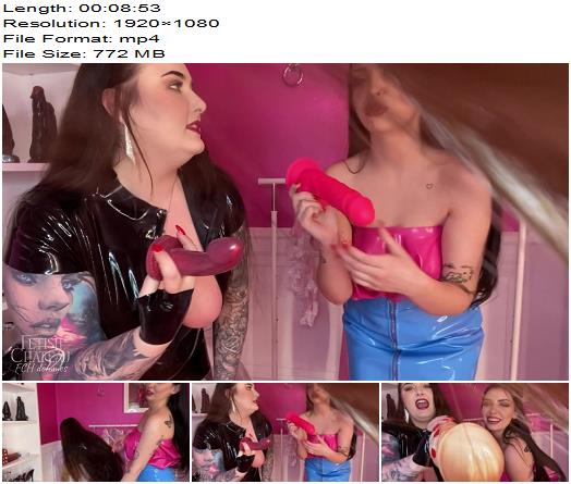 FetishChateauStudio  Mistresses Glamorous and Karino will make you sissy POV preview