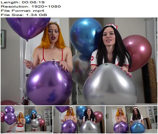 Galas Balloons and Fetish Clips  Naughty Nurse Chrome Helium Balloons Masspop With Jasmin Jai Galas Looner preview