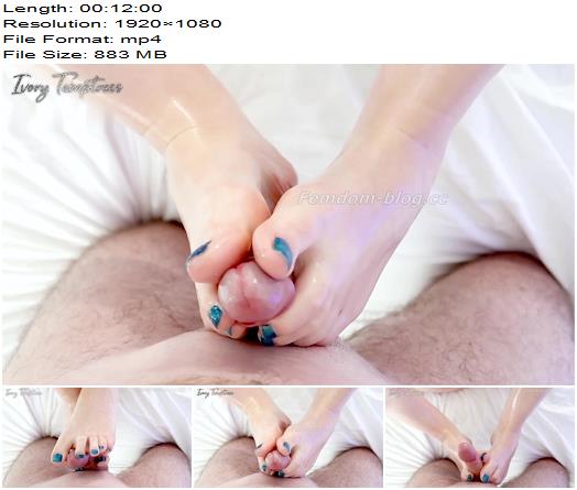 Ivory Temptress  Perfect POV Oily Shiny Footjob preview