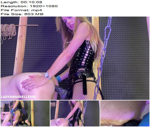 LadyAnnabelle666  Pegging hard my horny slut preview