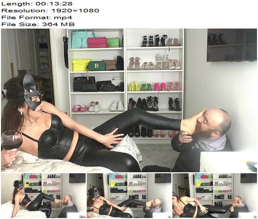 Total Domination  Foot Gagging While Dressed in Leather preview