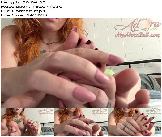 Adora bell  Feet Lotion and Dark Pedicure preview