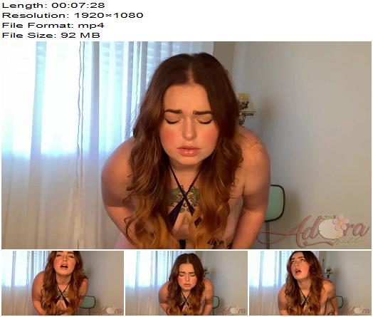 Adora bell Orgasmic belly button poking preview