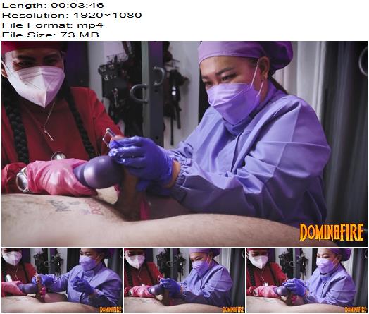 Domina Fire  Sadistic Nurses Milking Their Patient With Urethra Sounding preview
