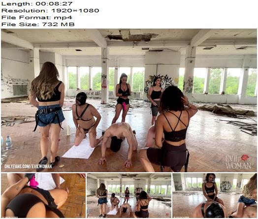 Evil Woman Casual femdom pegging Gangbang preview