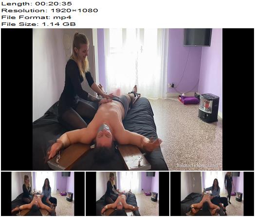 Italians Tickling Cruel  Brunette and Blondie Tickling for Fun Full preview