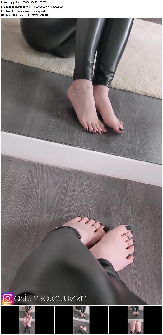 asiansolequeen  Feet in the mirror JOI preview