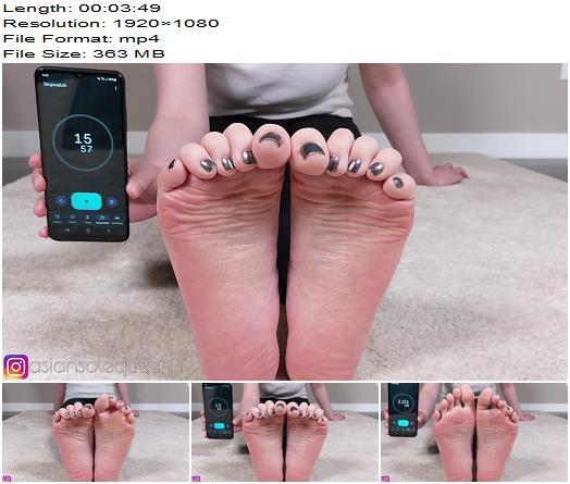asiansolequeen  Quick Humiliation JOI cum for my feet within 1 minute preview