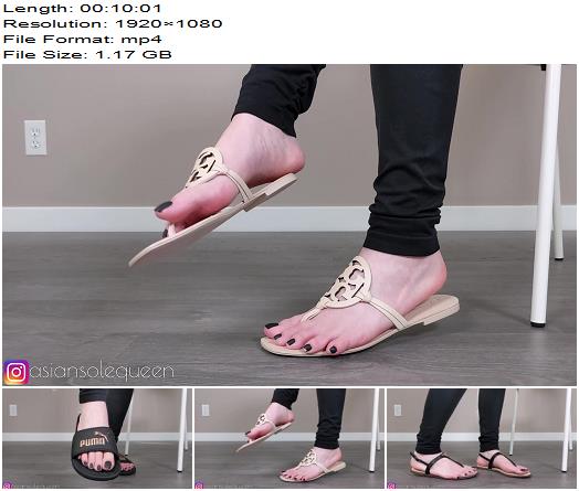 asiansolequeen SPH and sandals try on JOI preview