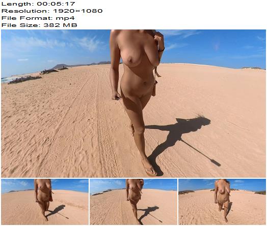 Alicia Morea Milf nudewalk on the public beach preview