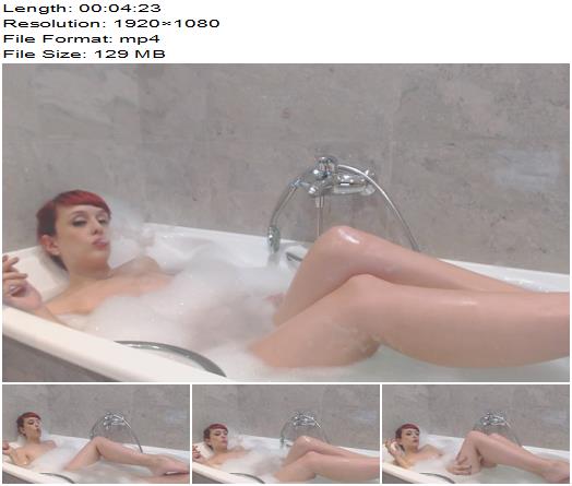 Candystart  Smoking in the  bathtub Foot worship preview